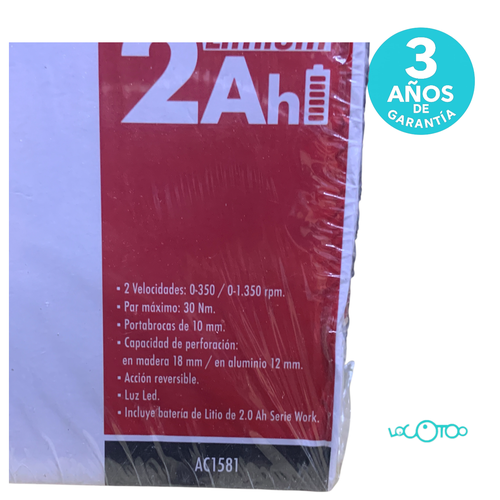 Taladro Batería AICER AC1581 12 V 2.0Ah 1 B