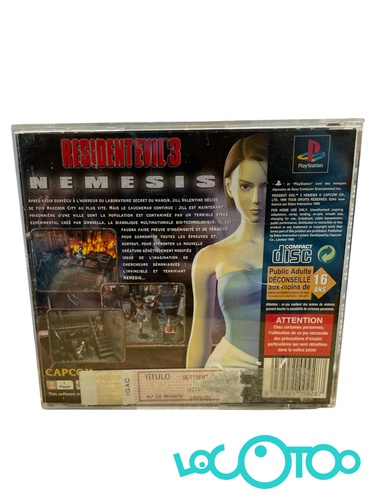  RESIDENT EVIL 3 NEMESIS PS1