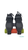 Patines OXELO QUAD SR 100 BLACK FLUO Talla 