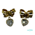 Pendientes Oro  lazo 18K con circonitas for