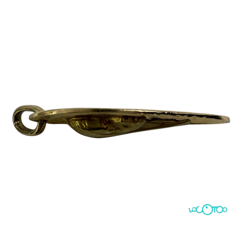 Medalla oro18K con virgen en relieve , huec