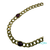 Pulsera Oro 18 k malla barbada maciza con c