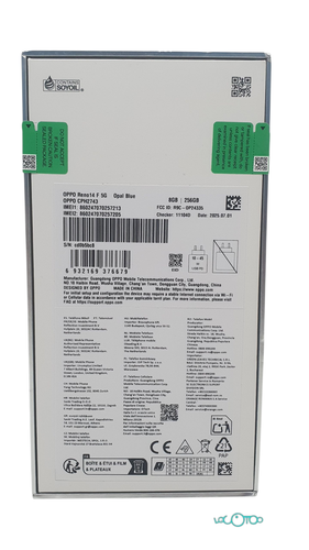 Smartphone OPPO RENO14 F 5G Libre 6,57 '' 8