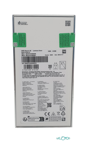 Smartphone OPPO RENO14 5G Libre 6,59 '' 12 