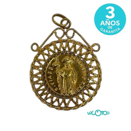 COLGANTE ORO 18K SANTIAGO COMPOSTELA 27MM