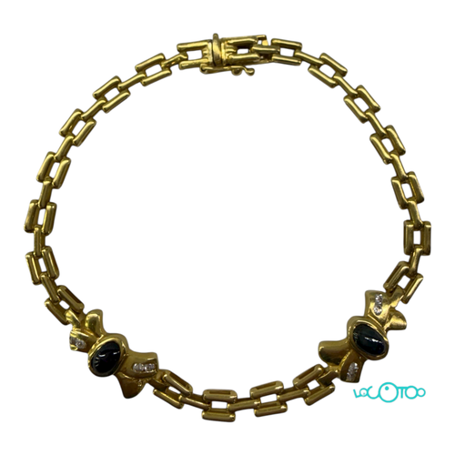 Pulsera de oro 18 k , malla Panthère de 4,4