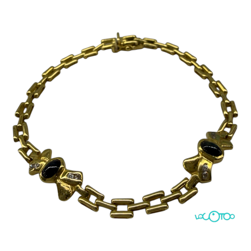 Pulsera de oro 18 k , malla Panthère de 4,4