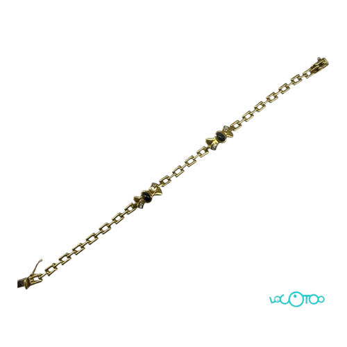 Pulsera de oro 18 k , malla Panthère de 4,4