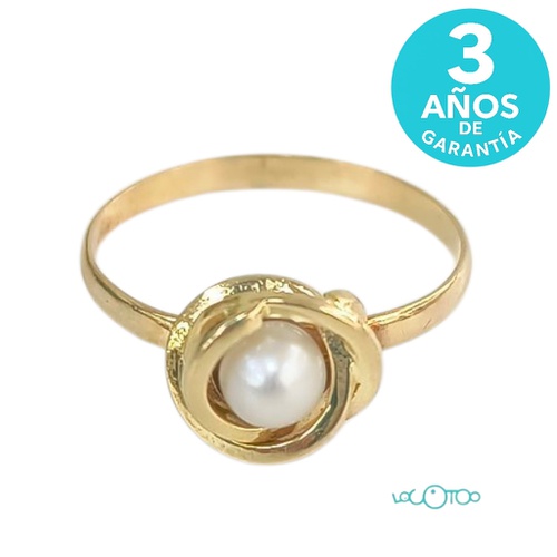 ANILLO ORO 18K CON PERLA