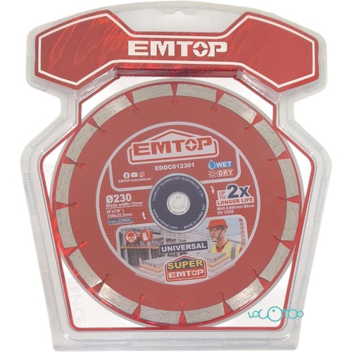 DISCO DIAMANTADO EMTOP 9" EDDC012301 