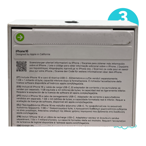 Smartphone APPLE IPHONE 16 Libre 6,1 '' 8 G