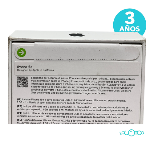 Smartphone APPLE IPHONE 16E Libre 6,1 '' 8 