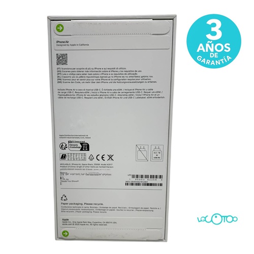 Smartphone APPLE IPHONE AIR 6,5 '' 12 GB 25