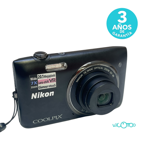 Cámara Compacta NIKON S3500 20,1 MPX 7 X Fl