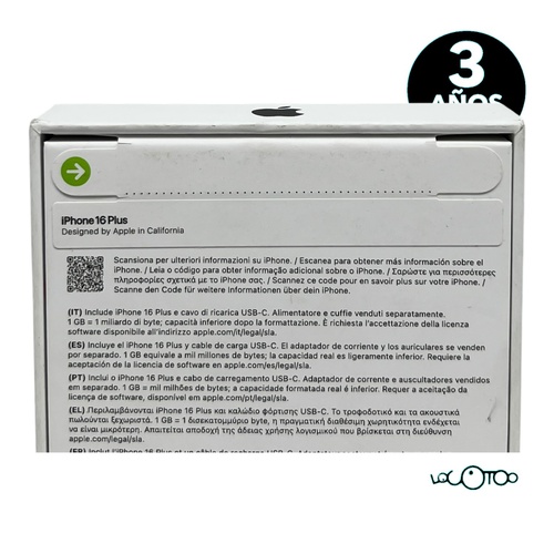 Smartphone APPLE IPHONE 16 PLUS Libre 6,7 '