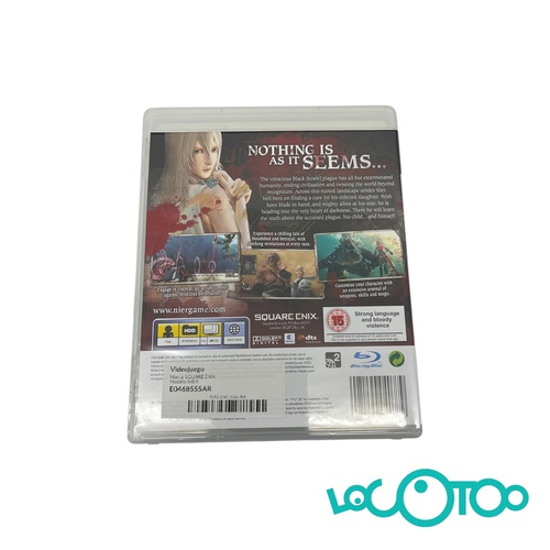 Videojuego SQUARE ENIX NIER PS3