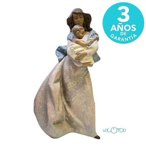 Cerámica LLADRÓ MATERNIDAD CON RUISEÑOR