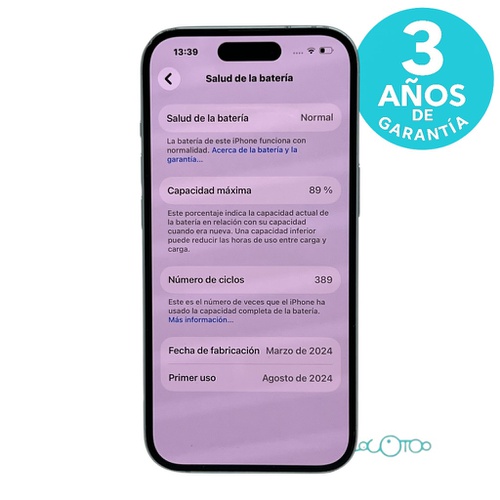 Smartphone APPLE IPHONE 15 Libre 6,1 '' 6 G