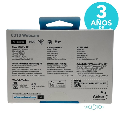 Webcam ANKER C310 4K