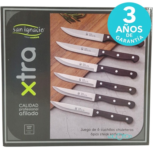 SAN IGNACIO JUEGO DE CUCHILLOS 6 PIEZAS