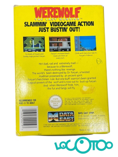 NINTENDO NES WEREWOLF THE LAST WARRIOR 