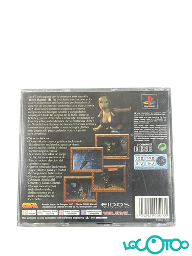 TOMB RAIDER III PLATINUM PS1