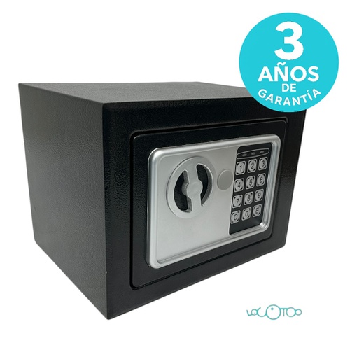 CAJA FUERTE NEGRA MECÁNICA + LLAVE