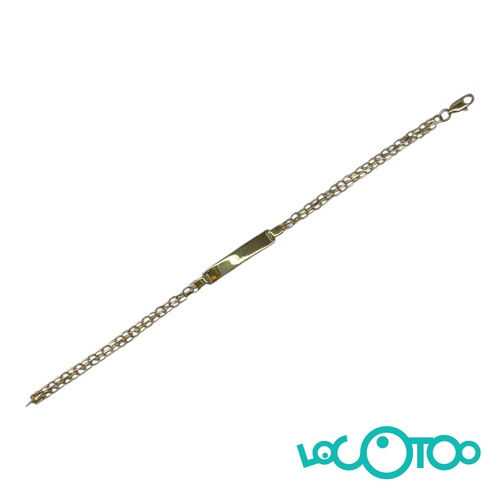 Esclava de oro 18 k con chapa de 28x5 mm y 