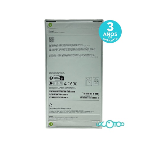 Smartphone APPLE IPHONE 17 6,3 '' 8 GB 256 