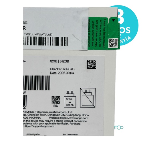 Smartphone OPPO RENO 14 5G Libre 6,59 '' 12