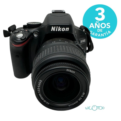 Cámara Réflex NIKON D5100 56 mm 16,2 MPX SD