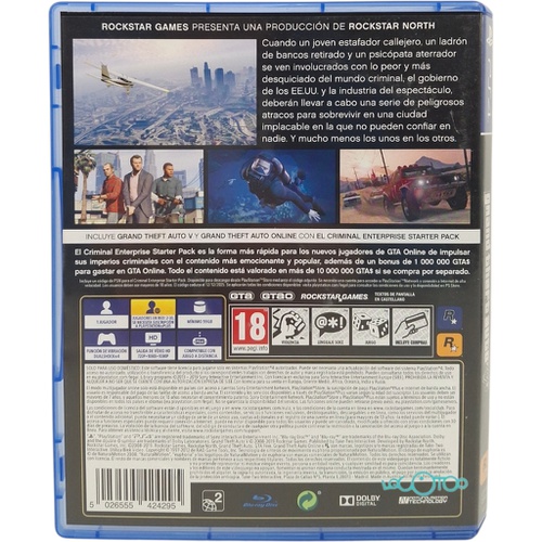 GRAND THEFT AUTO V PREMIUM EDITION SONY PS4