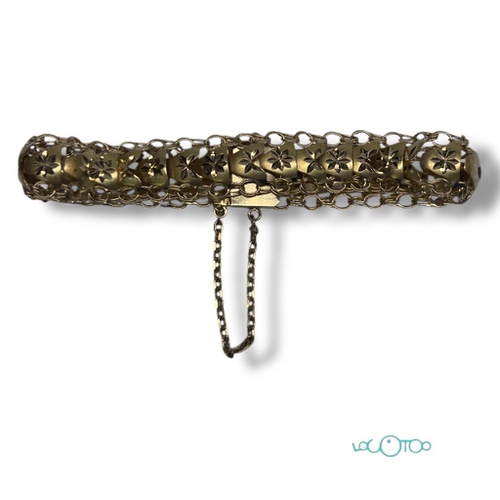 Pulsera Oro 18K CON ESLAVAS DE ESTRELLA