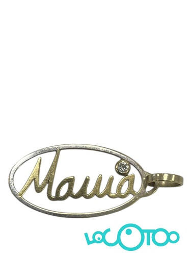 COLGANTE ORO 18K QUE PONE MAMÁ, CON UNA PIE