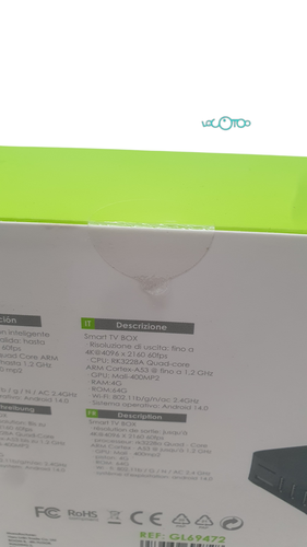 SmartTV GREEN LYCA TV BOX 64 GB Android 4 G