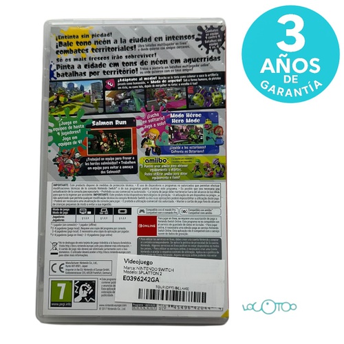 Videojuego NINTENDO SWITCH SPLATTON 2 Ninte