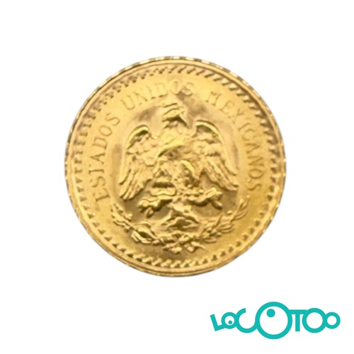 Moneda oro de 2 pesos y medio mejicanos de 