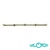 Pulsera Oro malla panthere con 3 rosetones 