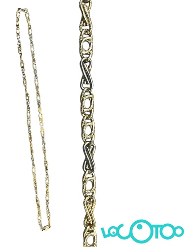 CADENA ORO 18 K DE ORO BLANCO Y ORO AMARILL