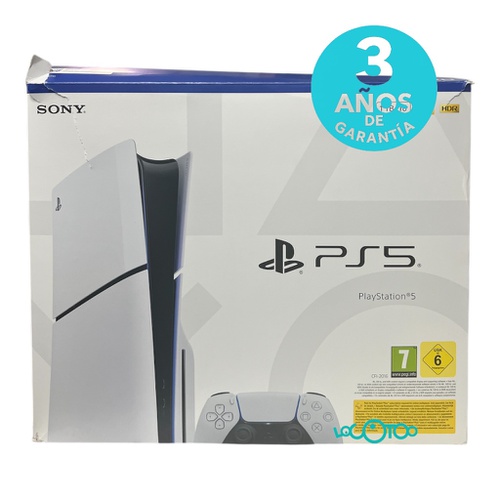 Consola SONY PS5 SLIM CON LECTOR 1TB CON Ma