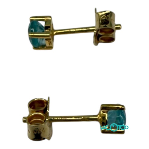 Pendientes Oro TOUS 18k con topacios azules