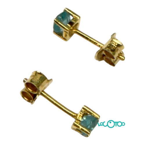 Pendientes Oro TOUS 18k con topacios azules