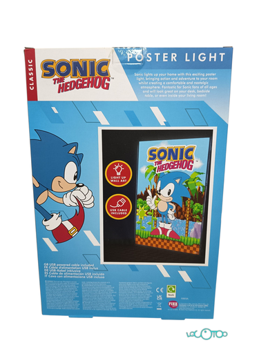 Coleccionismo FIZZ POSTER LUMINOSO SONIC