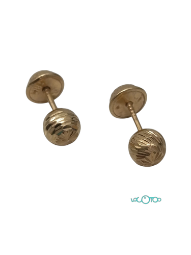 Pendientes Oro PENDIENTES BOLA Cierre Presi
