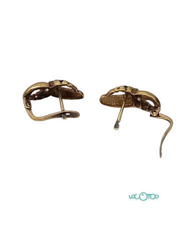 Pendientes Oro PENDIENTES PIEDRAS 8 BLANCAS