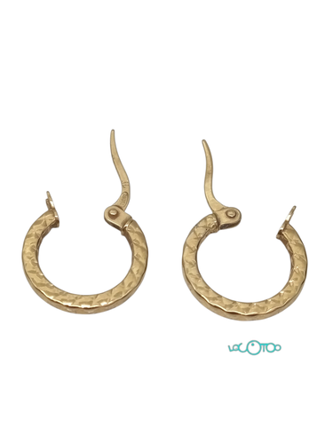 Pendientes Oro Cierre Presión