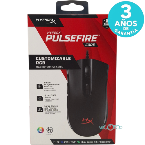 RATÓN HYPERX PULSEFIRE CORE (HX-MC004B)
