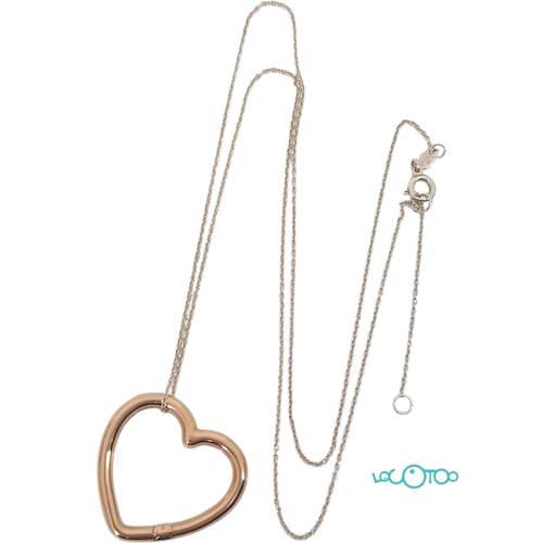 CONECTOR CORAZON ROSA CON CADENA TOUS