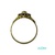 Anillo Oro 18 k y granates en forma de lanz