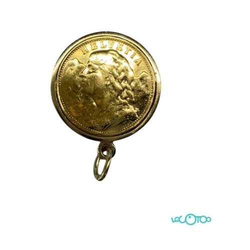 Colgante Oro Moneda 20 francos suizos de 19